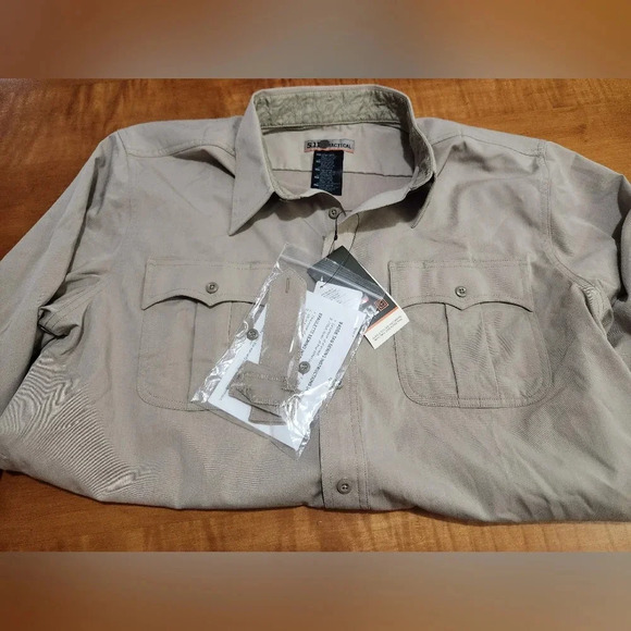 5.11 Tactical Class A Flex-Tac PolyWool Long Sleeve Shirt Xtra Large - Picture 6 of 8